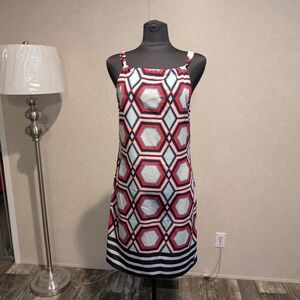 Crown & Ivy Hexagon Print Midi Dress